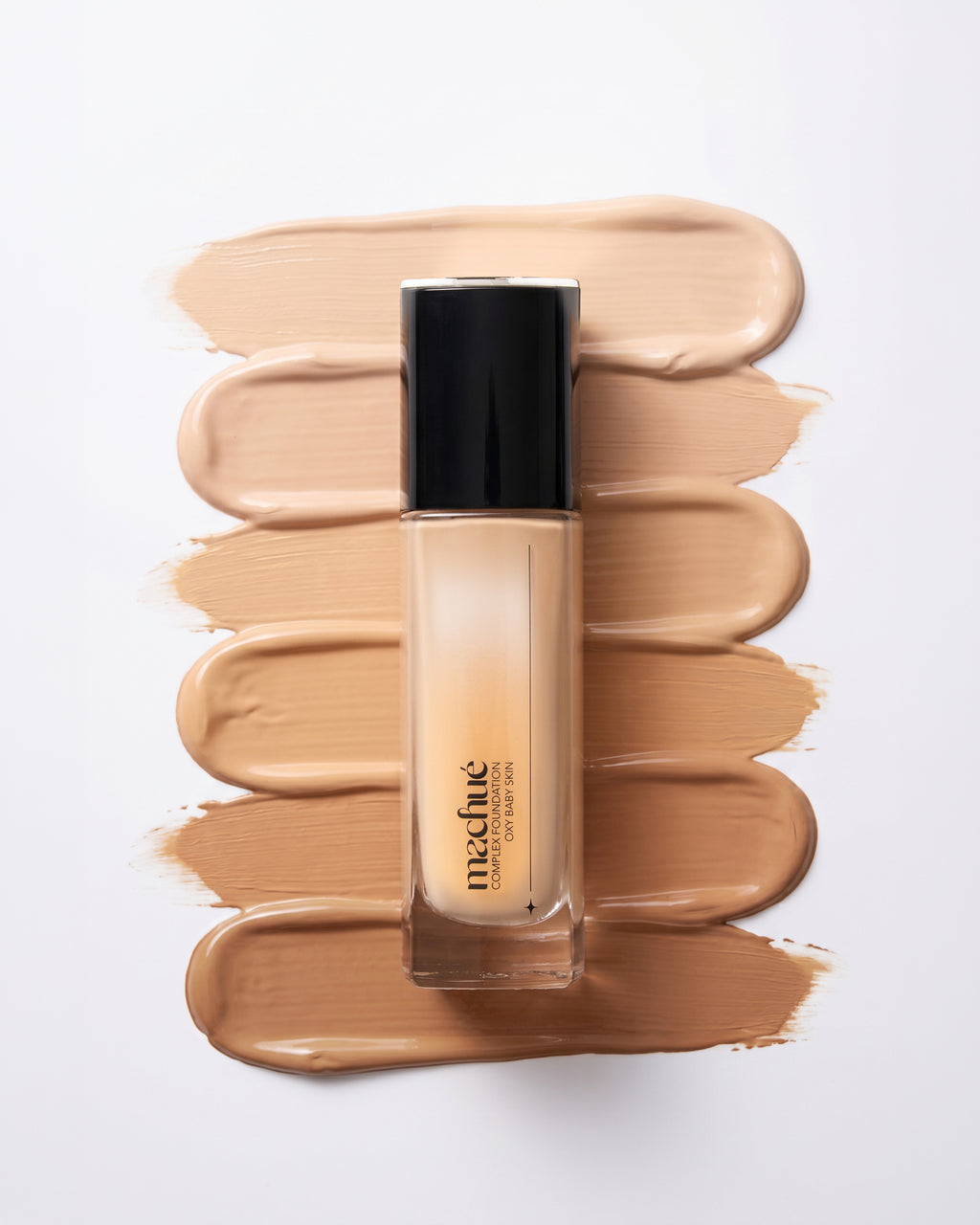 รองพื้นมาชู แบบขวด 30 กรัม[ติดทน ปกปิด ไม่ขุย] Machue Complex Foundation มี 6 สี เฉดเข้ากับคนไทย ขาวมาก ถึง ผิวสีน้ำผึ้ง