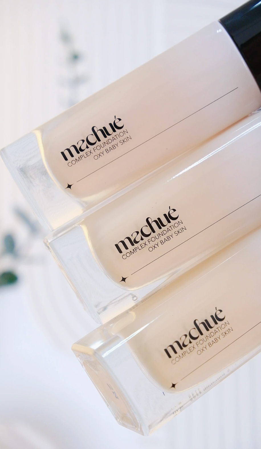 รองพื้นมาชู แบบขวด 30 กรัม[ติดทน ปกปิด ไม่ขุย] Machue Complex Foundation มี 6 สี เฉดเข้ากับคนไทย ขาวมาก ถึง ผิวสีน้ำผึ้ง